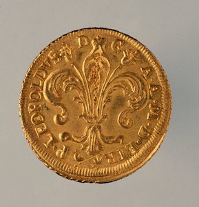 Ruspone de oro de Florencia, reinado de Leopoldo II de Italian School
