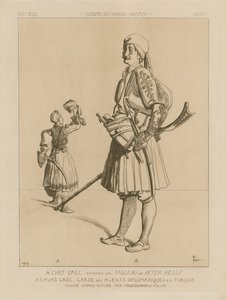 Trajes griegos del siglo XIX de Italian School