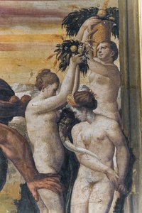Hércules matando a Anteo, del Salón Amarillo de Italian School