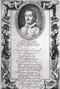Hieronymus Frescobaldi, grabado por Christian Sas