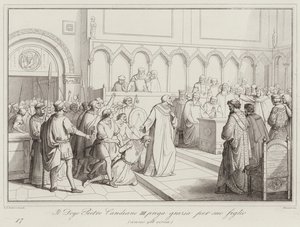 Il Doge Pietro Candiano III prega grazia per suo figlio, 958 de Italian School