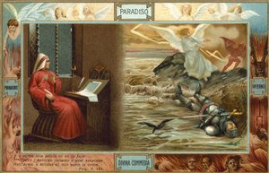 Ilustración para La Divina Comedia de Dante (litografía en color)