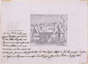 Escena interior de Italian School