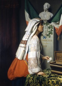 Referéndum italiano de octubre de 1870 por Luigi Riva de Italian School