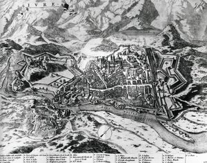 Ivrea y sus fortificaciones de Italian School