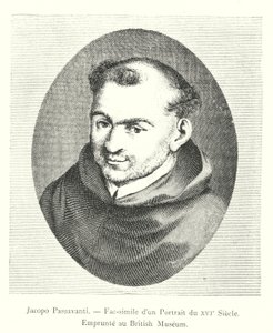 Jacopo Passavanti, Facsímil de un Retrato del Siglo XVI, Tomado del Museo Británico de Italian School