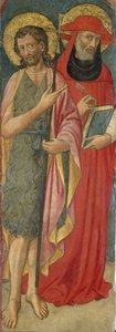 Juan Bautista y San Jerónimo, c.1430 (temple sobre madera de álamo) de Italian School