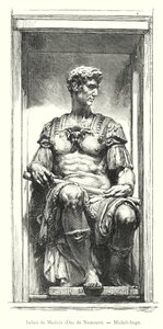 Juliano de Médicis, Duque de Nemours, Miguel Ángel