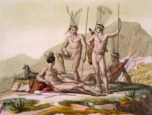 Hotentotes Korah del Cabo, c.1820s-30s de Italian School