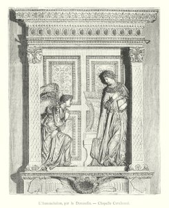 La Anunciación, por Donatello, Capilla Cavalcanti de Italian School