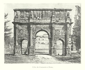 El Arco de Constantino en Roma de Italian School