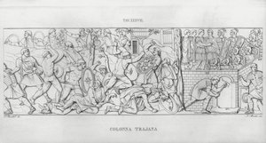 La Columna Trajana (grabado) de Italian School