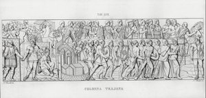 La Columna Trajana (grabado) de Italian School