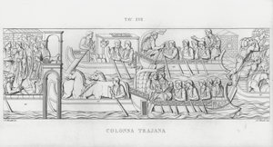 La Columna Trajana (grabado) de Italian School