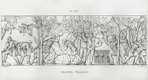 La Columna Trajana (grabado) de Italian School