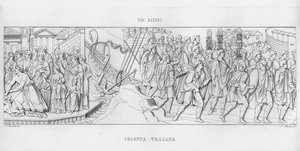 La Columna Trajana (grabado) de Italian School