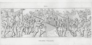 La Columna Trajana (grabado) de Italian School