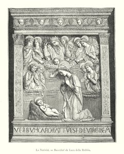La Natividad, Bajorrelieve de Luca della Robbia