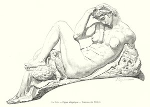 La Nuit, Figura alegórica, Tumba de los Medici