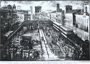Gran torneo en Piazza Navona, c.1610
