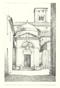 El Sepulcro de Dante en Rávena, Fachada construida en 1780, por el arquitecto Morigia de Rávena de Italian School