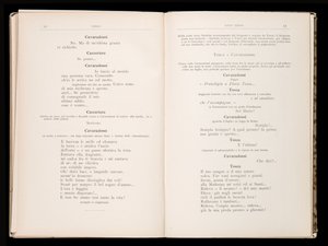 Libreto de Tosca de Giacomo Puccini, Edición Ricordi, Italia de Italian School