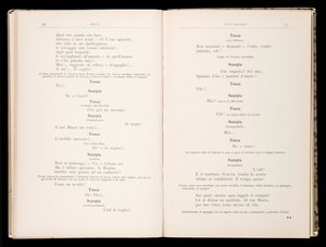 Libreto de La Tosca de Giacomo Puccini, Edición Ricordi, Italia de Italian School