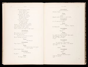 Libreto de La Tosca de Giacomo Puccini, Edición Ricordi, Italia de Italian School