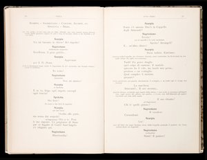 Libreto de La Tosca de Giacomo Puccini, Edición Ricordi, Italia de Italian School