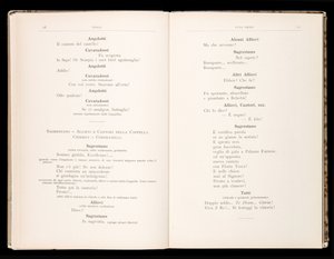 Libretto della Tosca de Giacomo Puccini, Edición Ricordi, Italia de Italian School