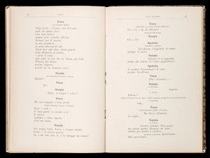 Libreto de Tosca de Giacomo Puccini, Edición Ricordi, Italia de Italian School