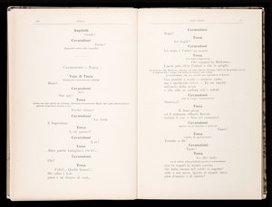 Libreto de Tosca de Giacomo Puccini, Edición Ricordi, Italia de Italian School