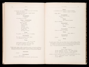 Libreto de Tosca de Giacomo Puccini, Edición Ricordi, Italia de Italian School