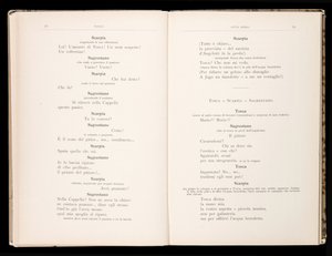 Libreto de Tosca de Giacomo Puccini, Edición Ricordi, Italia de Italian School