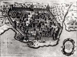 Mapa de Galípoli, los Dardanelos, una Conquista Veneciana y Bastión contra los Turcos de Italian School