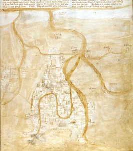 Mapa de Venecia de Italian School