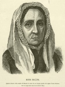 Maria Mazzini (grabado) de Italian School