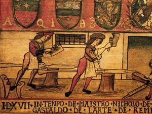 Mariegole (libro de reglas) del Arte de los Remos, (detalle), Italia de Italian School