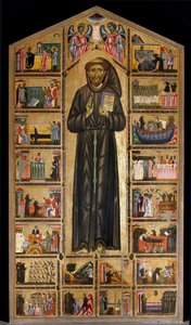 Maestro del San Francesco Bardi. Escuela florentina de la primera mitad del siglo XIII. Retablo de San Francisco de Asís. Escenas de la vida de San Francisco. Capilla Bardi