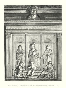 Mino de Fiesole, Ancona del Altar del Obispo Salutati, en Fiesole de Italian School