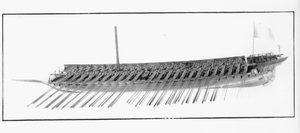 Modelo de una trirreme veneciana de Italian School