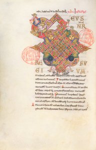 Ms 364 Letra D (Deus) Inicial del Breviario de Monte Cassino de Italian School