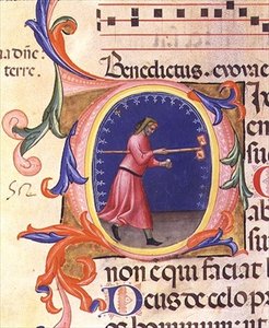 Ms 559 f.113v Inicial historiada 
