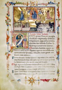 Ms. B.R. 19, c. 62b, de Laudi Spirituali por la Compañía de San Gil de Italian School