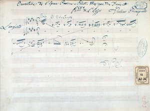 Partitura musical para 
