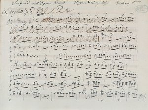 Partitura Musical para Poliuto de Donizetti de Italian School