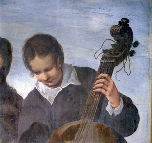 Músico, (detalle) de Italian School