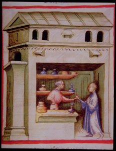 Jarabe de vinagre, de Tacuinum Sanitatis de Italian School