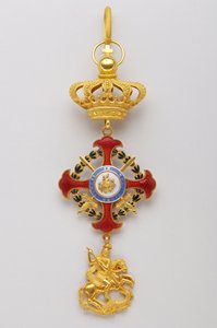 Orden de San Jorge de la Reunión: insignias pertenecientes a los soberanos de la Casa Real de Italian School