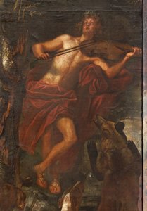 Orfeo Encantando a los Animales con Música, Mito de Orfeo de Italian School